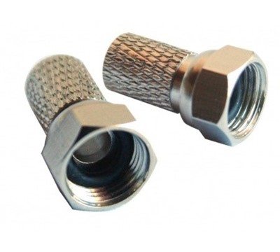 CONECTOR F MACHO ROSCAR EMBALAGEM 25 UNI